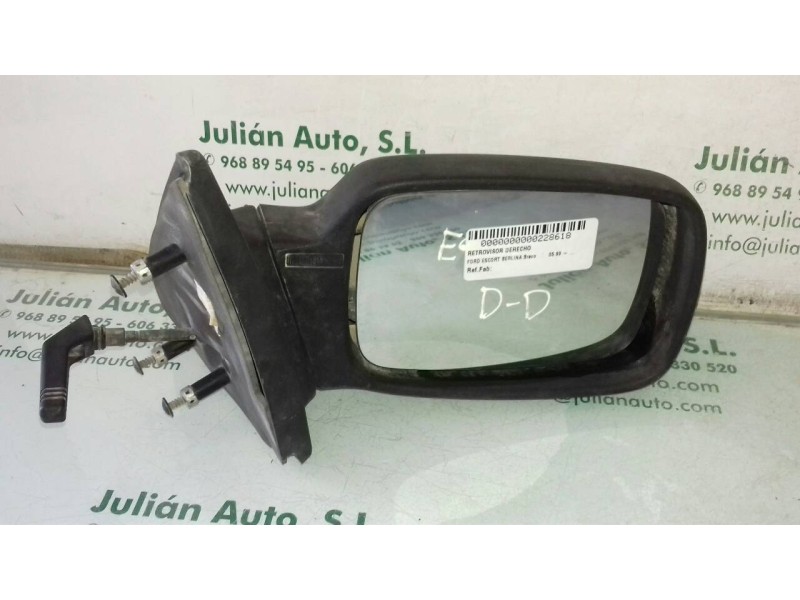 Recambio de retrovisor derecho para ford escort berlina bravo referencia OEM IAM   MANUAL