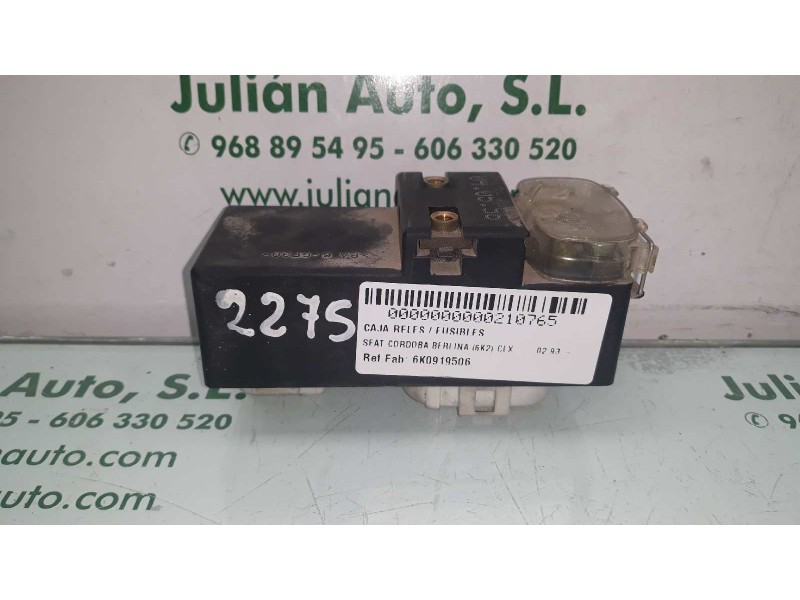 Recambio de caja reles / fusibles para seat cordoba berlina (6k2) clx referencia OEM IAM 6K0919506 898846000 