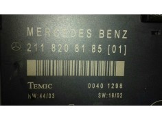 Recambio de modulo confort para mercedes-benz clase e (w211) berlina e 270 cdi (211.016) referencia OEM IAM 2118208185[01] 00401 2