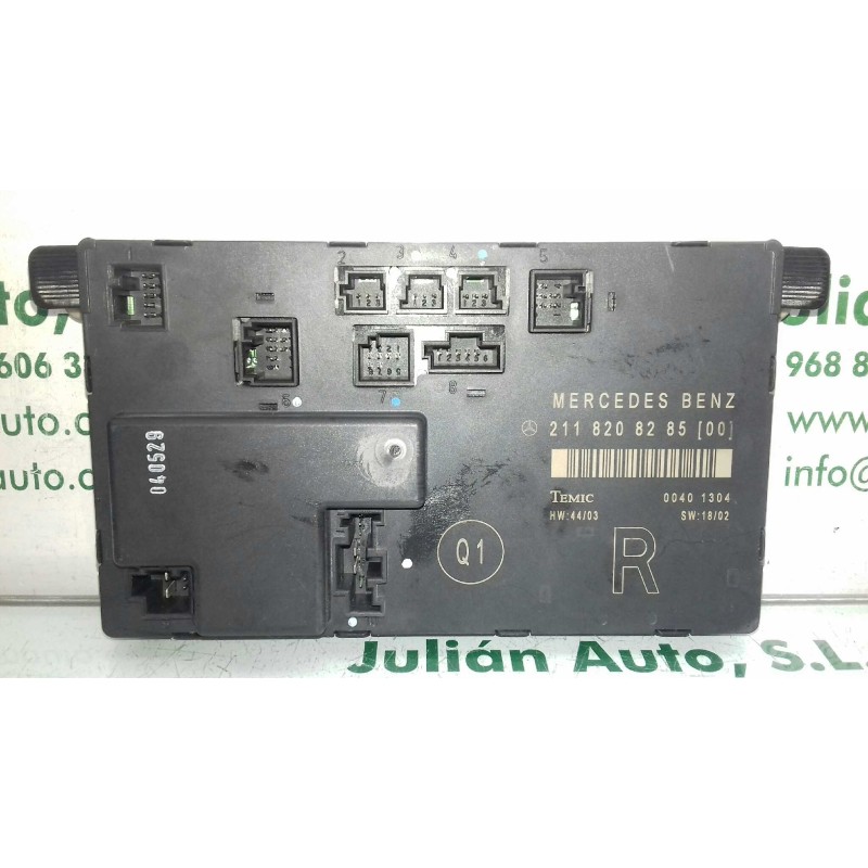 Recambio de modulo confort para mercedes-benz clase e (w211) berlina e 270 cdi (211.016) referencia OEM IAM 2118208285[00] 00401