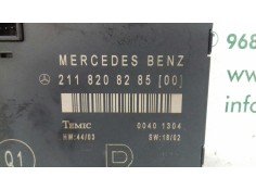 Recambio de modulo confort para mercedes-benz clase e (w211) berlina e 270 cdi (211.016) referencia OEM IAM 2118208285[00] 00401 2