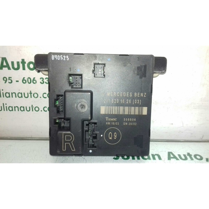 Recambio de modulo confort para mercedes-benz clase e (w211) berlina e 270 cdi (211.016) referencia OEM IAM 211820162603 356806 