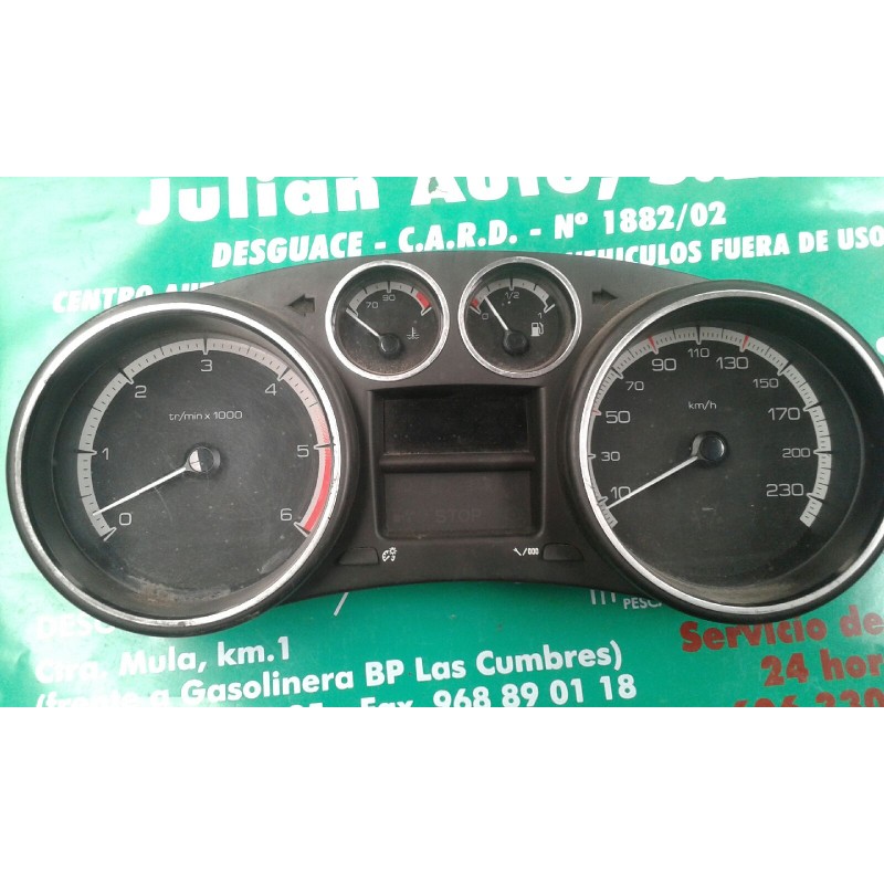 Recambio de cuadro instrumentos para peugeot 308 confort referencia OEM IAM 9665107480 503001550309 