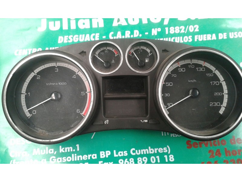 Recambio de cuadro instrumentos para peugeot 308 confort referencia OEM IAM 9665107480 503001550309 