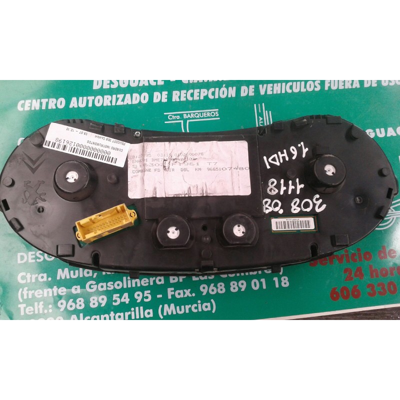 Recambio de cuadro instrumentos para peugeot 308 confort referencia OEM IAM 9665107480 503001550309 