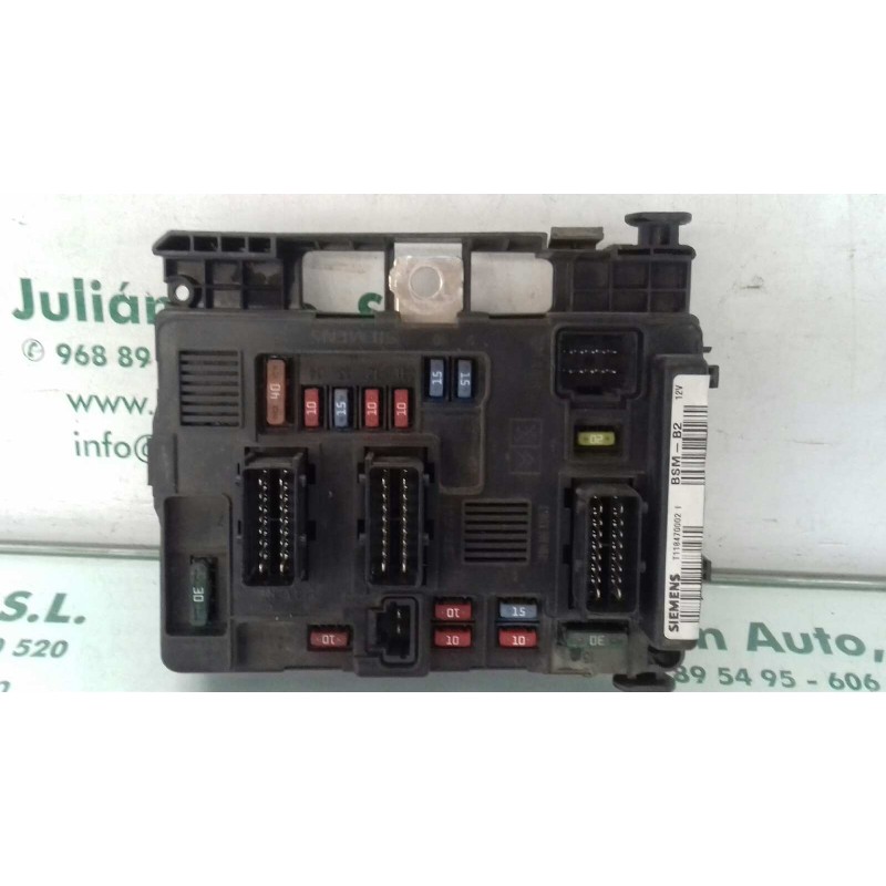 Recambio de caja reles / fusibles para peugeot 206 sw x-line referencia OEM IAM 964349898000 BSM B2 SIEMENS