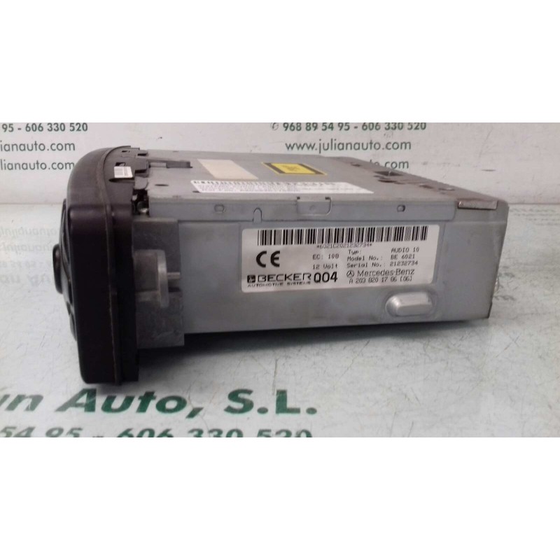 Recambio de sistema audio / radio cd para mercedes-benz clase c (w203) berlina 180 (203.035) referencia OEM IAM A203820178606 21