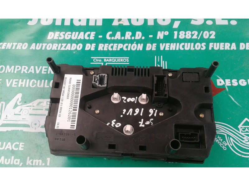 Recambio de mando climatizador para peugeot 307 break / sw (s1) break xr referencia OEM IAM 96430991XT B7732 216697294