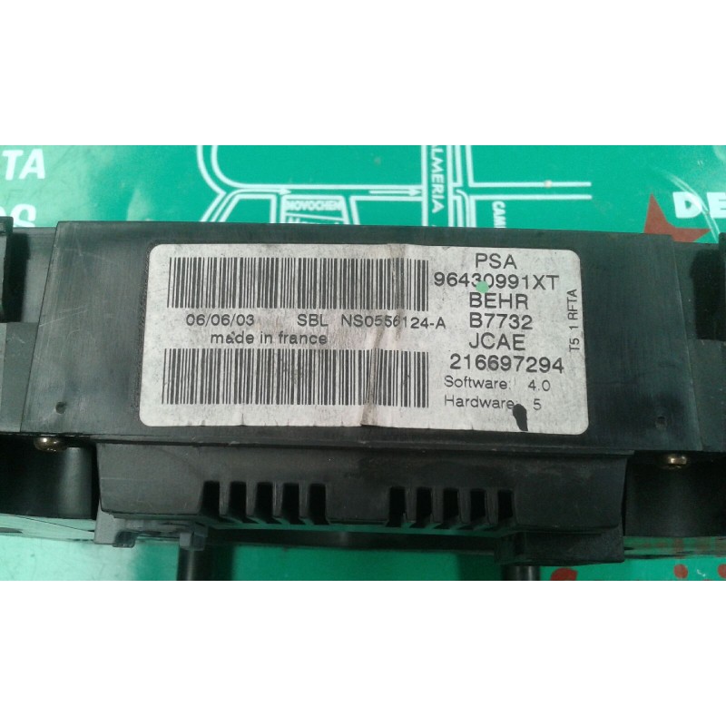 Recambio de mando climatizador para peugeot 307 break / sw (s1) break xr referencia OEM IAM 96430991XT B7732 216697294