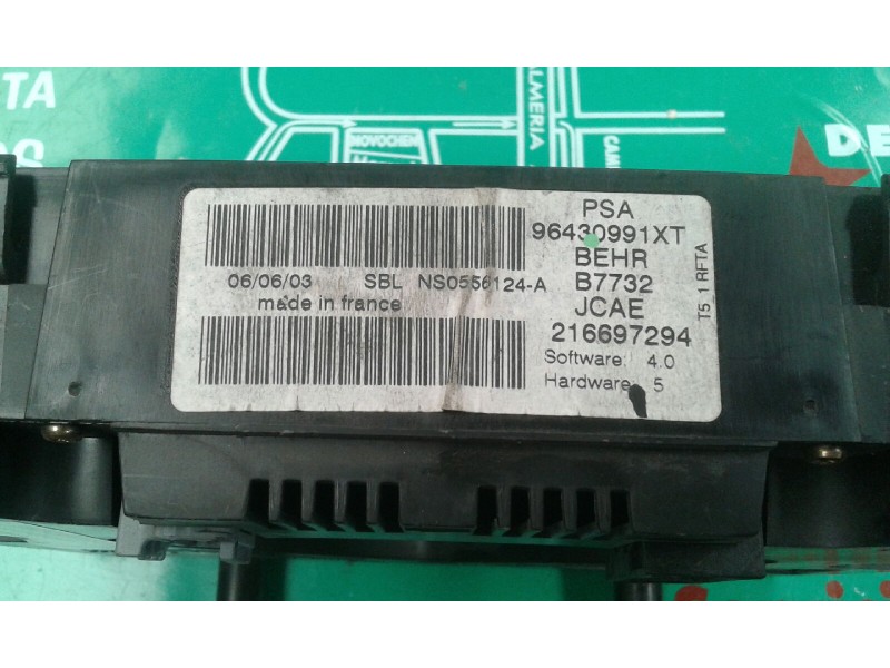 Recambio de mando climatizador para peugeot 307 break / sw (s1) break xr referencia OEM IAM 96430991XT B7732 216697294