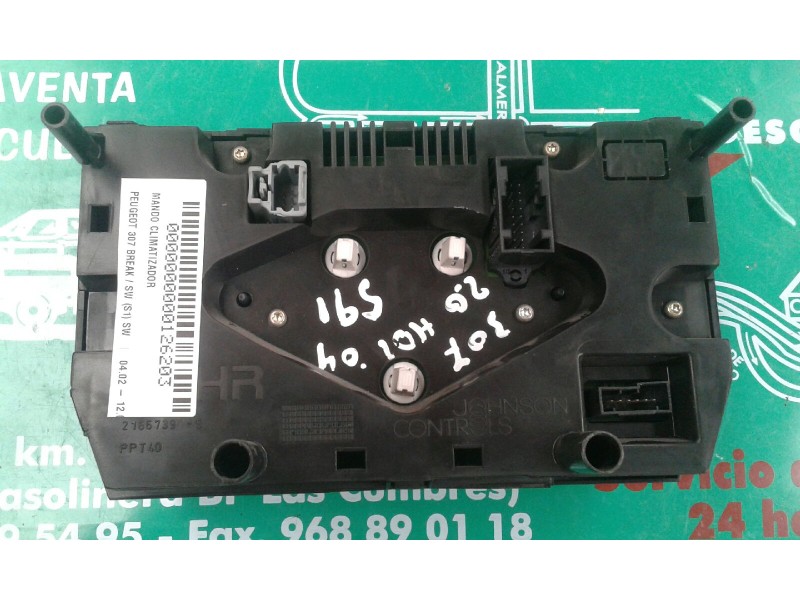 Recambio de mando climatizador para peugeot 307 break / sw (s1) sw referencia OEM IAM 96430991XT D9422 216779210