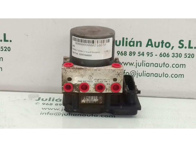 Recambio de abs para renault scenic ii grand exception referencia OEM IAM 8200344606 0265231474 BOSCH