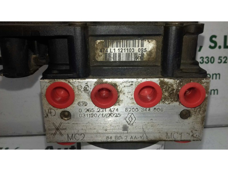 Recambio de abs para renault scenic ii grand exception referencia OEM IAM 8200344606 0265231474 BOSCH