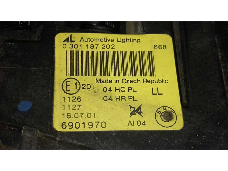 Recambio de faro derecho para bmw serie 3 compact (e46) 316ti referencia OEM IAM 0301187202 6901970 