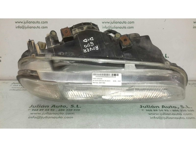 Recambio de faro derecho para mg rover serie 600 (rh) 620 di referencia OEM IAM 23611400 BC0523388 