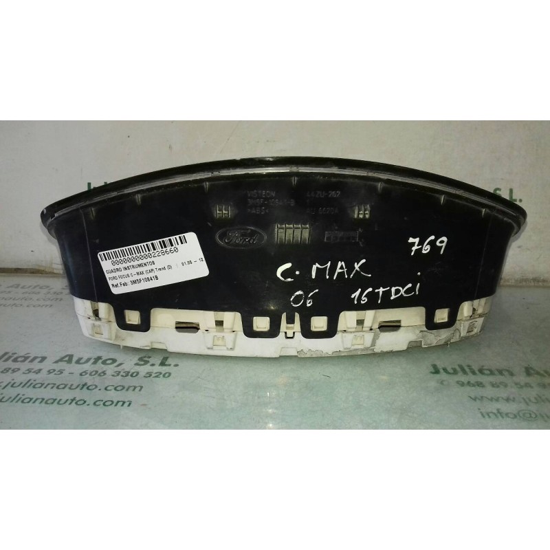 Recambio de cuadro instrumentos para ford focus c-max (cap) trend (d) referencia OEM IAM 3M5F10841B 3M5F10A855A VISTEON