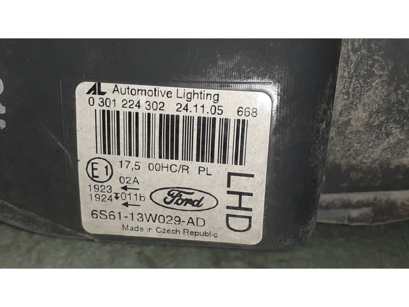 Recambio de faro derecho para ford fiesta (cbk) ambiente referencia OEM IAM 6S6113W029AD 6S6113W029 0301224302