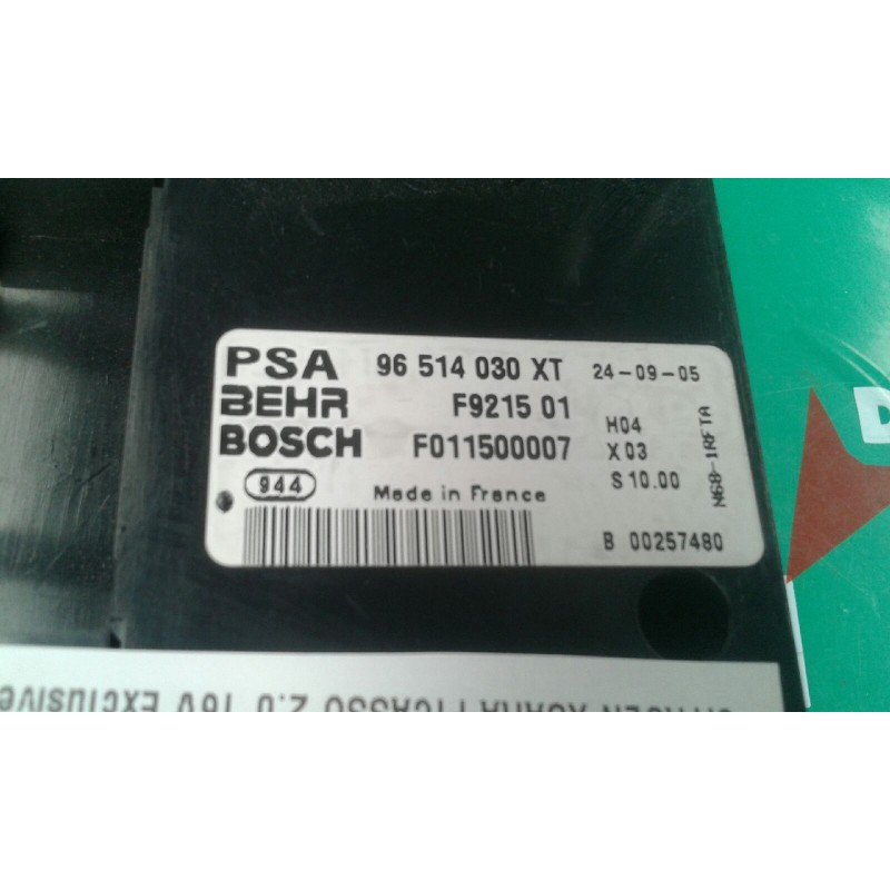 Recambio de mando climatizador para citroen xsara picasso 2.0 16v exclusive referencia OEM IAM 96514030XT F921501 F011500007