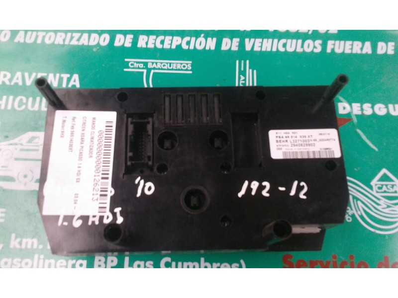 Recambio de mando climatizador para citroen xsara picasso 1.6 hdi 90 exclusive referencia OEM IAM  L3271003 2940829902