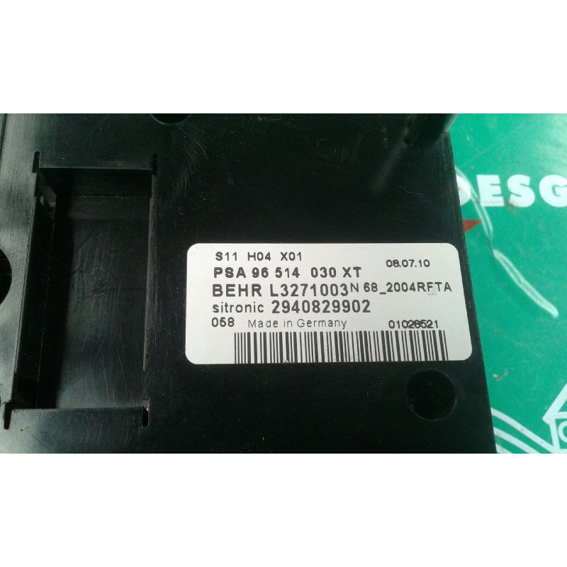 Recambio de mando climatizador para citroen xsara picasso 1.6 hdi 90 exclusive referencia OEM IAM  L3271003 2940829902