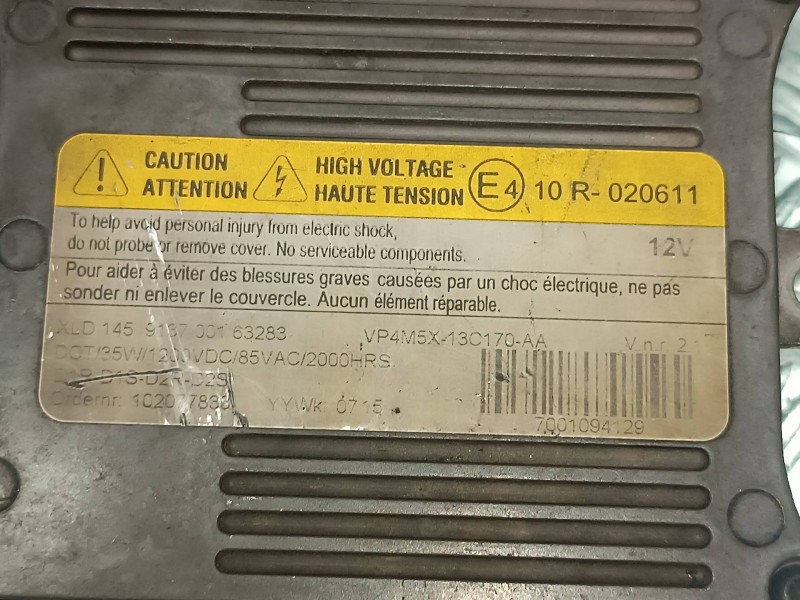 Recambio de centralita faros xenon para mitsubishi outlander (cu0w) 2.4 4wd referencia OEM IAM VP4M5X13C170AA 10R020611 PHILIPS