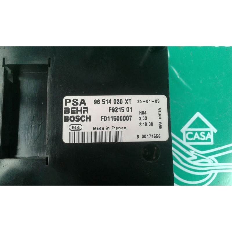 Recambio de mando climatizador para citroen xsara picasso 2.0 hdi exclusive referencia OEM IAM 96514030XT F921501 F011500007