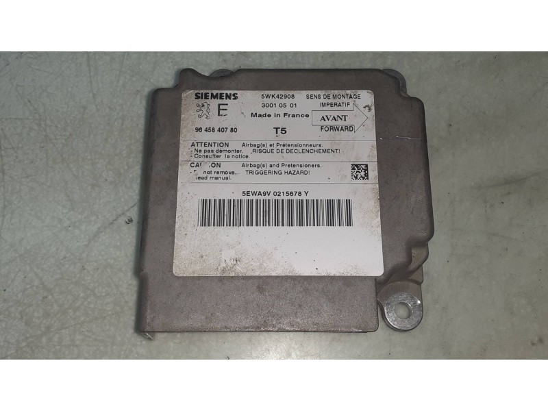 Recambio de centralita airbag para peugeot 307 (s1) xr referencia OEM IAM 9645840780 5WK42908 SIEMENS
