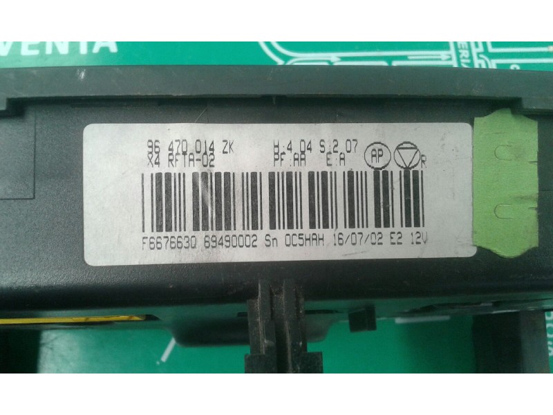 Recambio de mando climatizador para citroen c5 break 2.0 hdi exclusive referencia OEM IAM 96470014ZK F6676630 69490002