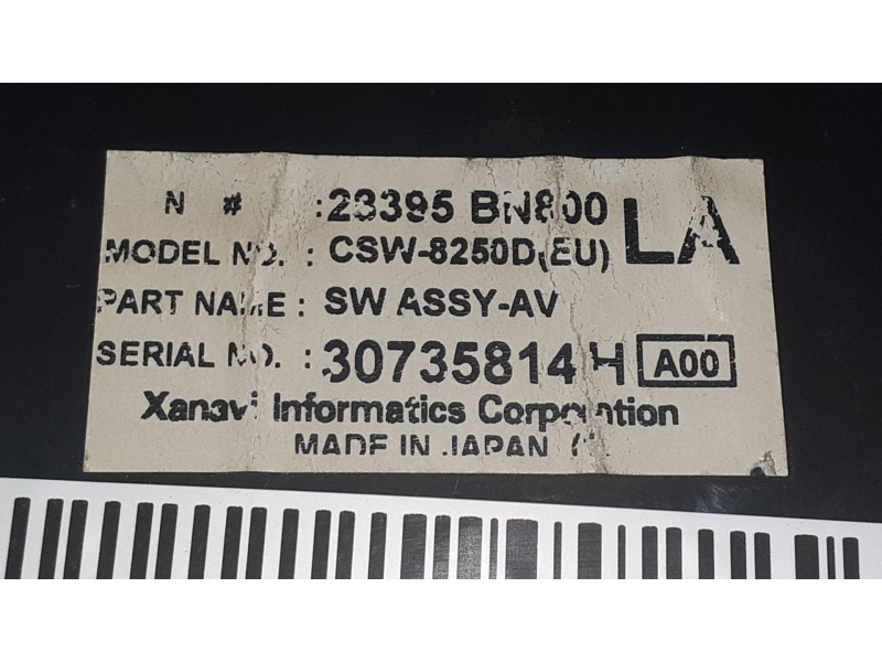 Recambio de pantalla multifuncion para nissan almera (n16/e) luxury (a,i,e) referencia OEM IAM 23395BN800  