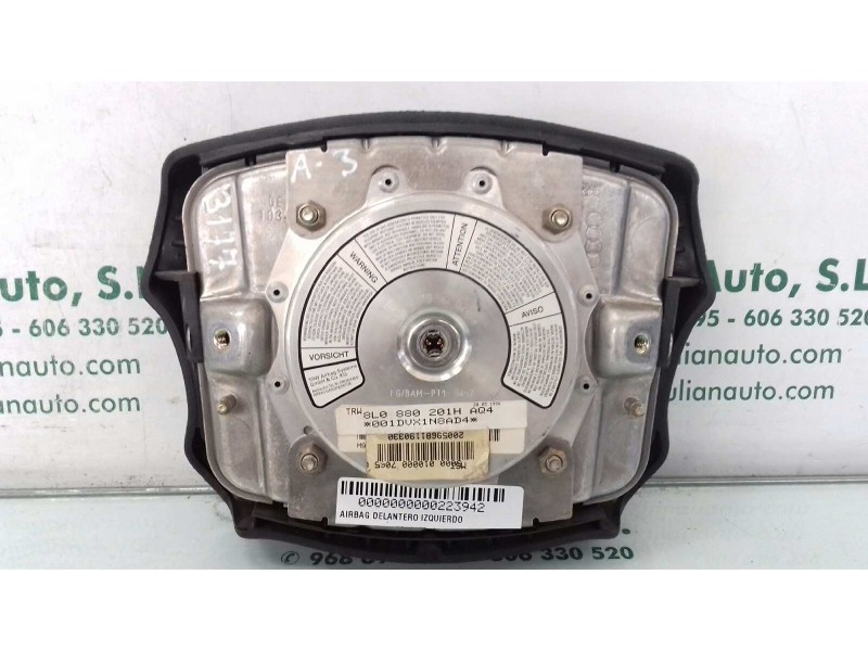 Recambio de airbag delantero izquierdo para audi a3 (8l) 1.9 tdi ambiente referencia OEM IAM 8L0880201H 001DVX1N8AD4 