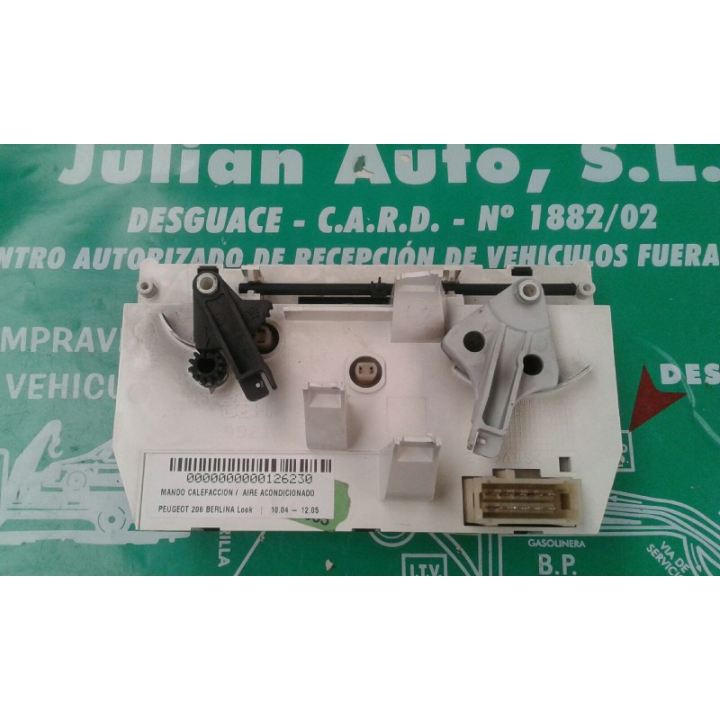 Recambio de mando calefaccion / aire acondicionado para peugeot 206 berlina look referencia OEM IAM 99210 18026927 