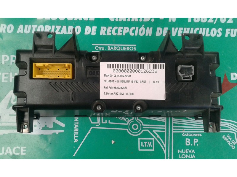 Recambio de mando climatizador para peugeot 406 berlina (s1/s2) srdt referencia OEM IAM 96303375ZL 658636N 69370001