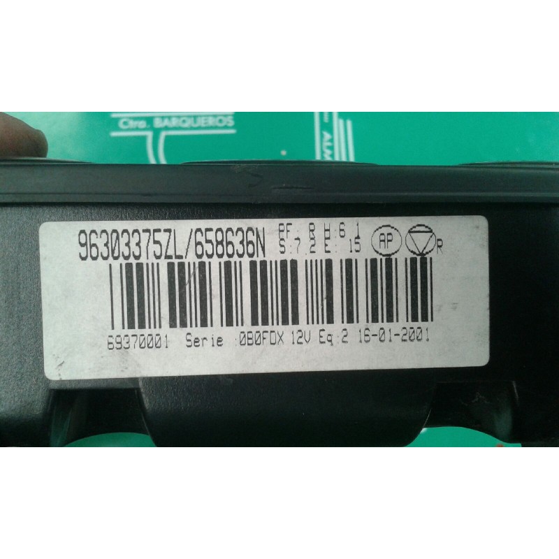 Recambio de mando climatizador para peugeot 406 berlina (s1/s2) srdt referencia OEM IAM 96303375ZL 658636N 69370001