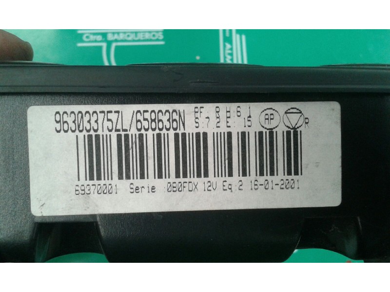 Recambio de mando climatizador para peugeot 406 berlina (s1/s2) srdt referencia OEM IAM 96303375ZL 658636N 69370001