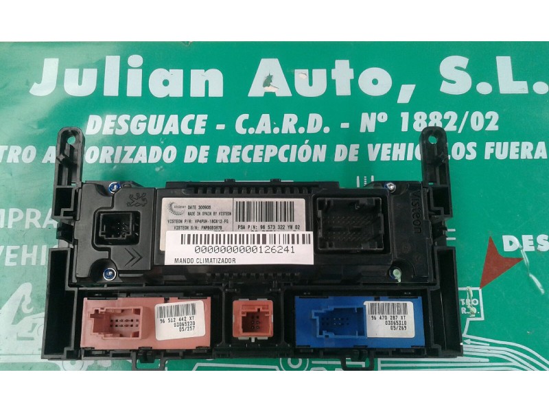 Recambio de mando climatizador para peugeot 407 sw st confort referencia OEM IAM 96573322YW VP4PUH18C612FG VISTEON