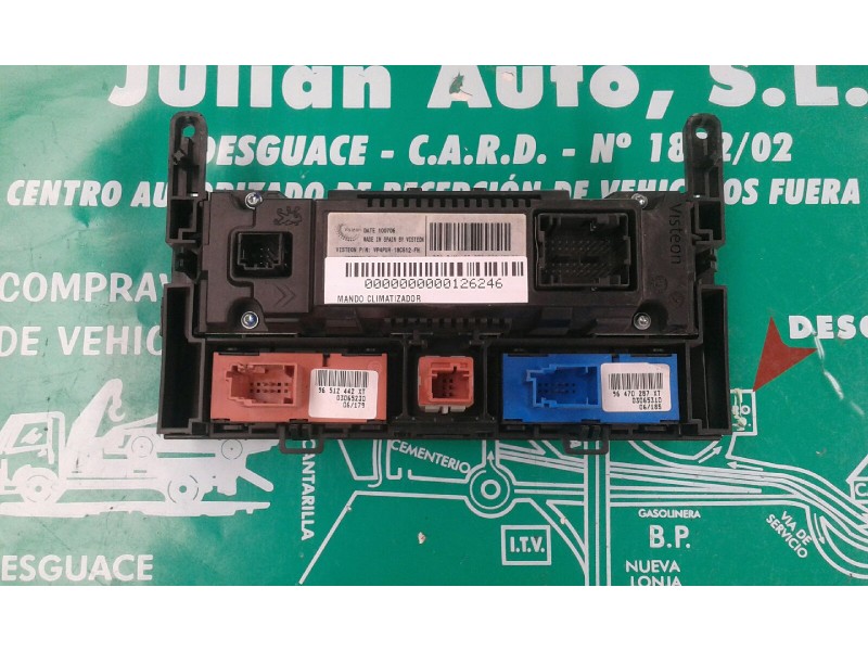 Recambio de mando climatizador para peugeot 407 sw premium referencia OEM IAM 96573322YW FH1B0F1ED3 VISTEON
