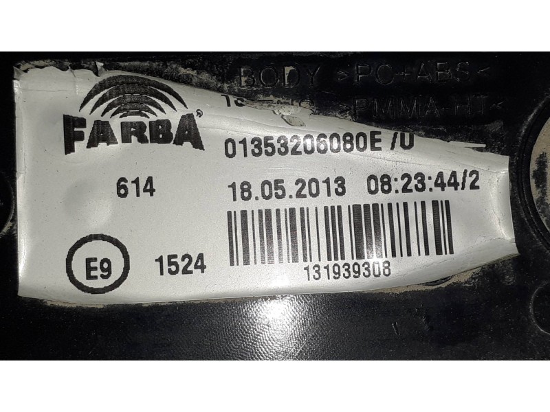 Recambio de piloto trasero izquierdo para fiat qubo (300) dynamic referencia OEM IAM 01353206080E 132050 13201FA