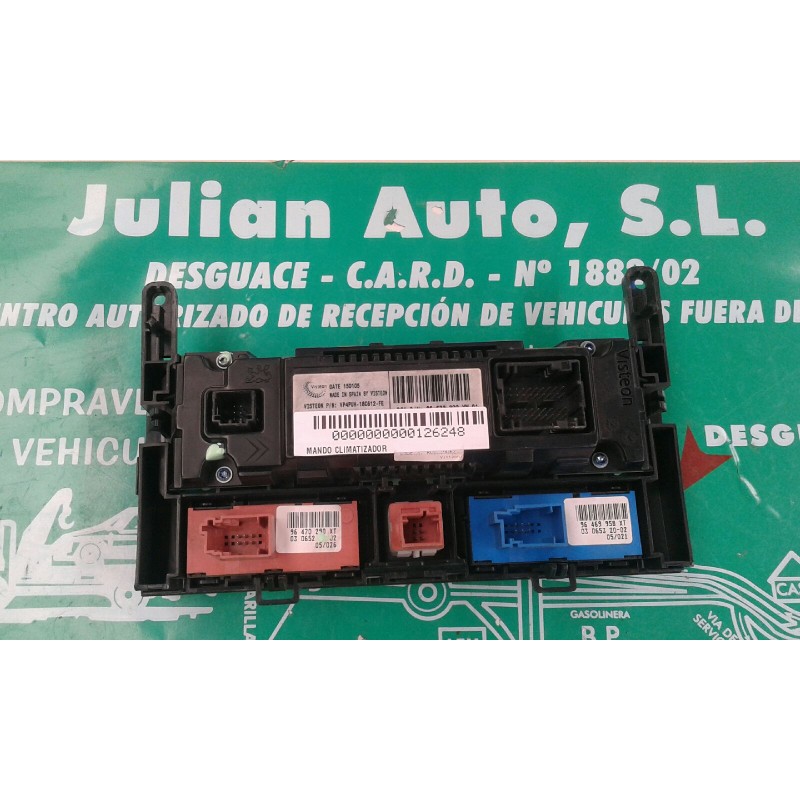 Recambio de mando climatizador para peugeot 407 st confort referencia OEM IAM 96573322YW VP4PUH18C612FE VISTEON