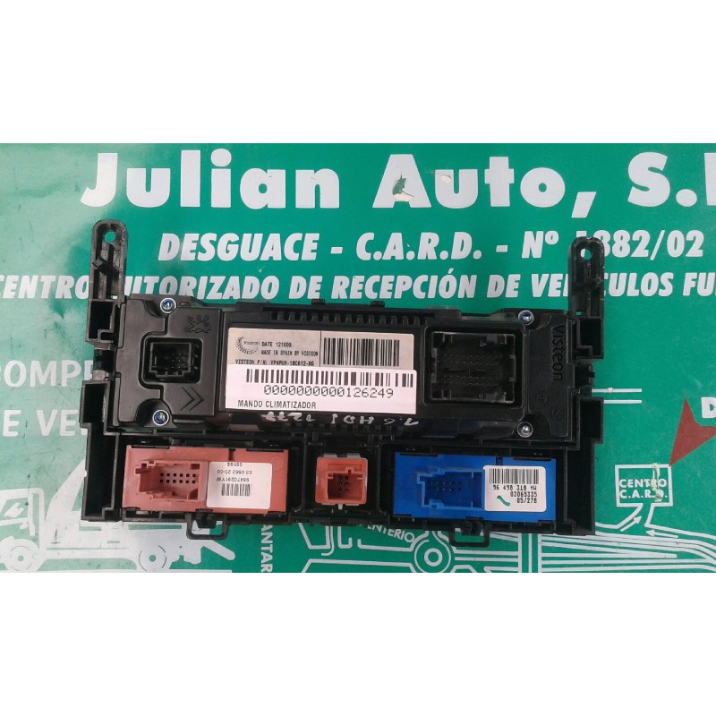 Recambio de mando climatizador para citroen c5 berlina lx (e) referencia OEM IAM 96573328YW VP4PUH18C612MG VISTEON