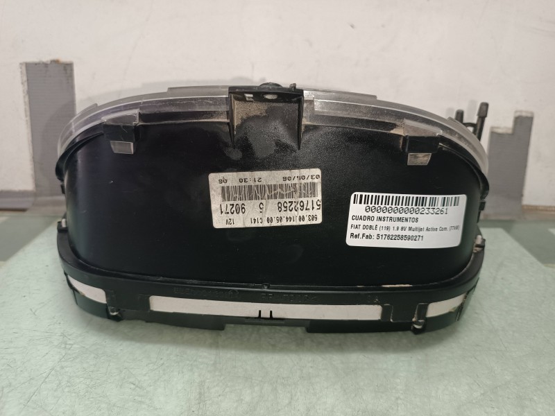 Recambio de cuadro instrumentos para fiat doblo (119) 1.9 8v multijet active com. (77kw) referencia OEM IAM 51762258590271  