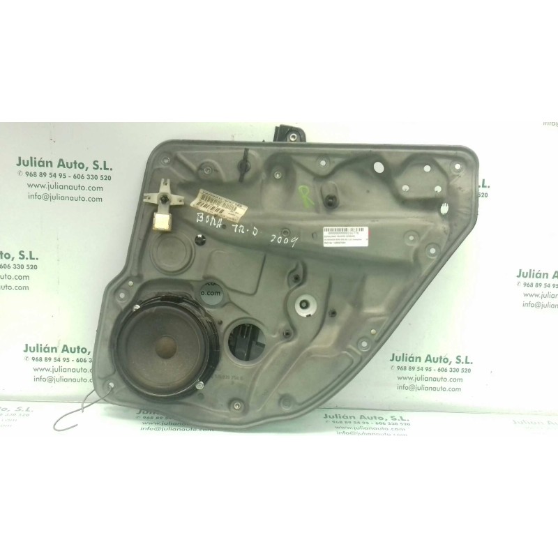 Recambio de elevalunas trasero derecho para volkswagen bora berlina (1j2) conceptline referencia OEM IAM 1J5839730H 1J5839756E E