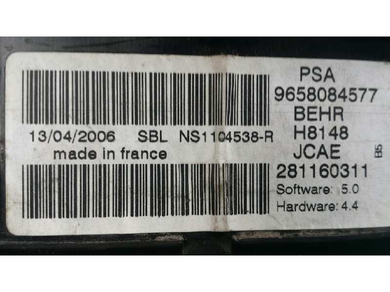 Recambio de mando climatizador para citroen c4 berlina collection referencia OEM IAM 9658084577 281160311 BEHR