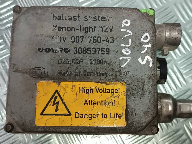 Recambio de centralita faros xenon para volvo s40 berlina 1.9 d+ (85kw) referencia OEM IAM 30859759  5DV00776043
