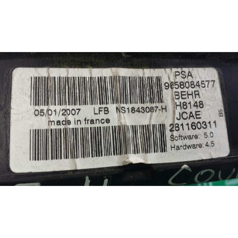 Recambio de mando climatizador para citroen c4 coupe collection referencia OEM IAM 9658084577 281160311 BEHR