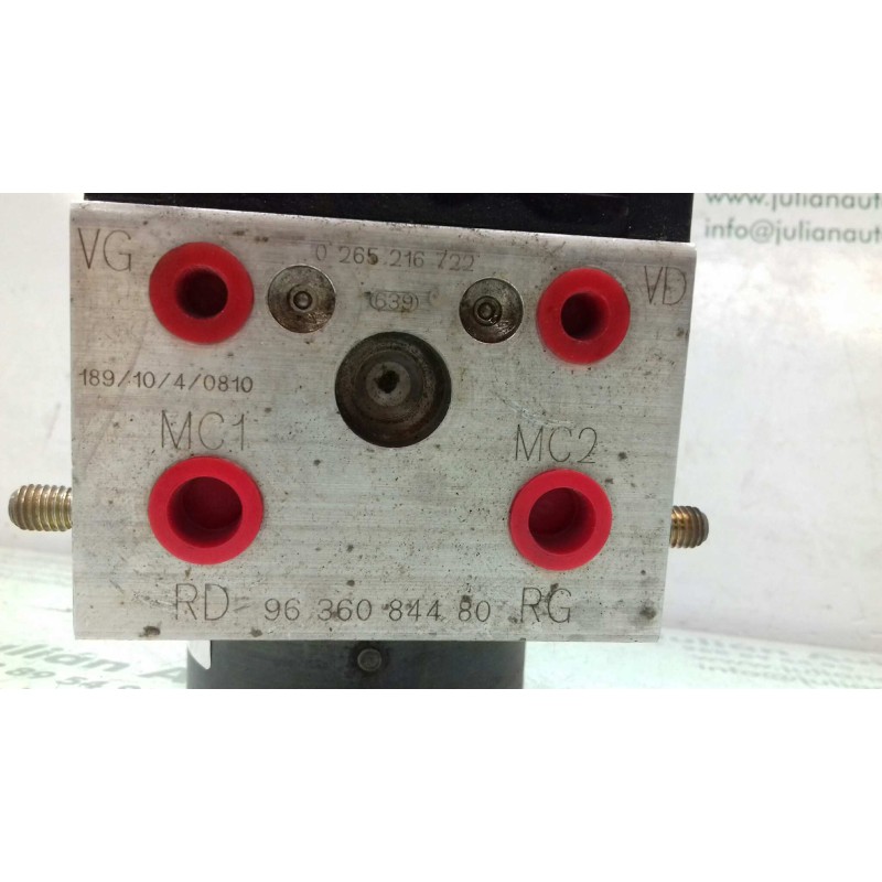 Recambio de abs para citroen xsara coupe 2.0 hdi vts (66kw) referencia OEM IAM 9636084480 0265216722 BOSCH