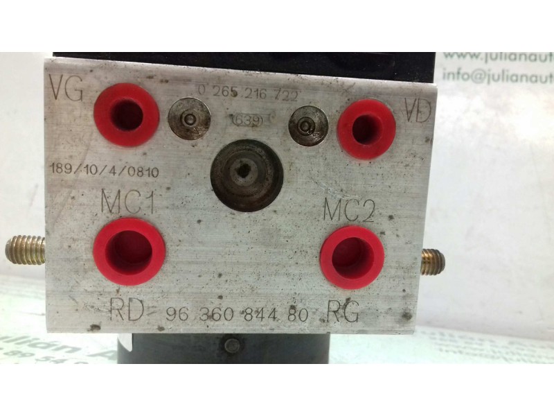 Recambio de abs para citroen xsara coupe 2.0 hdi vts (66kw) referencia OEM IAM 9636084480 0265216722 BOSCH