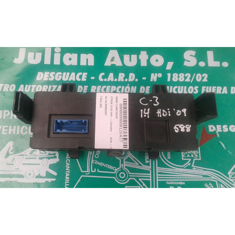 Recambio de mando climatizador para citroen c3 1.4 hdi audace referencia OEM IAM 96588239XT  VALEO