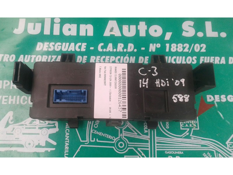 Recambio de mando climatizador para citroen c3 1.4 hdi audace referencia OEM IAM 96588239XT  VALEO