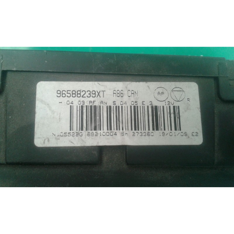 Recambio de mando climatizador para citroen c3 1.4 hdi audace referencia OEM IAM 96588239XT  VALEO