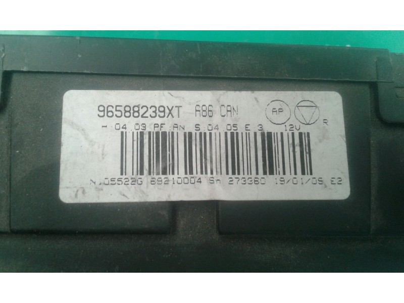 Recambio de mando climatizador para citroen c3 1.4 hdi audace referencia OEM IAM 96588239XT  VALEO